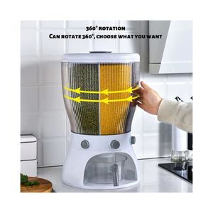 Boîte de stockage rotative multifonctionnelle de nourriture de 20KG avec le seau de séparateurs