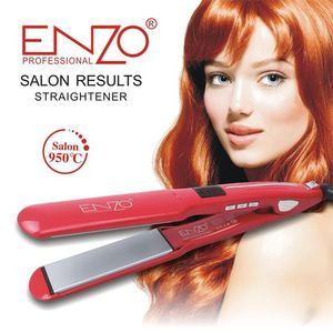 Enzo fer à lisser professionnel en céramique, plat, LCD, chauffage rapide, infrarouge, outils de coiffure