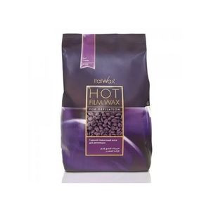 Italwax CIRE - Granulés naturelle et professionnelle Sac de 1 kg + 10 SPATULES - MAUVE