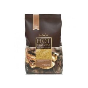 Italwax CIRE - Granulés naturelle et professionnelle Sac de 1 kg + 10 SPATULES - JAUNE